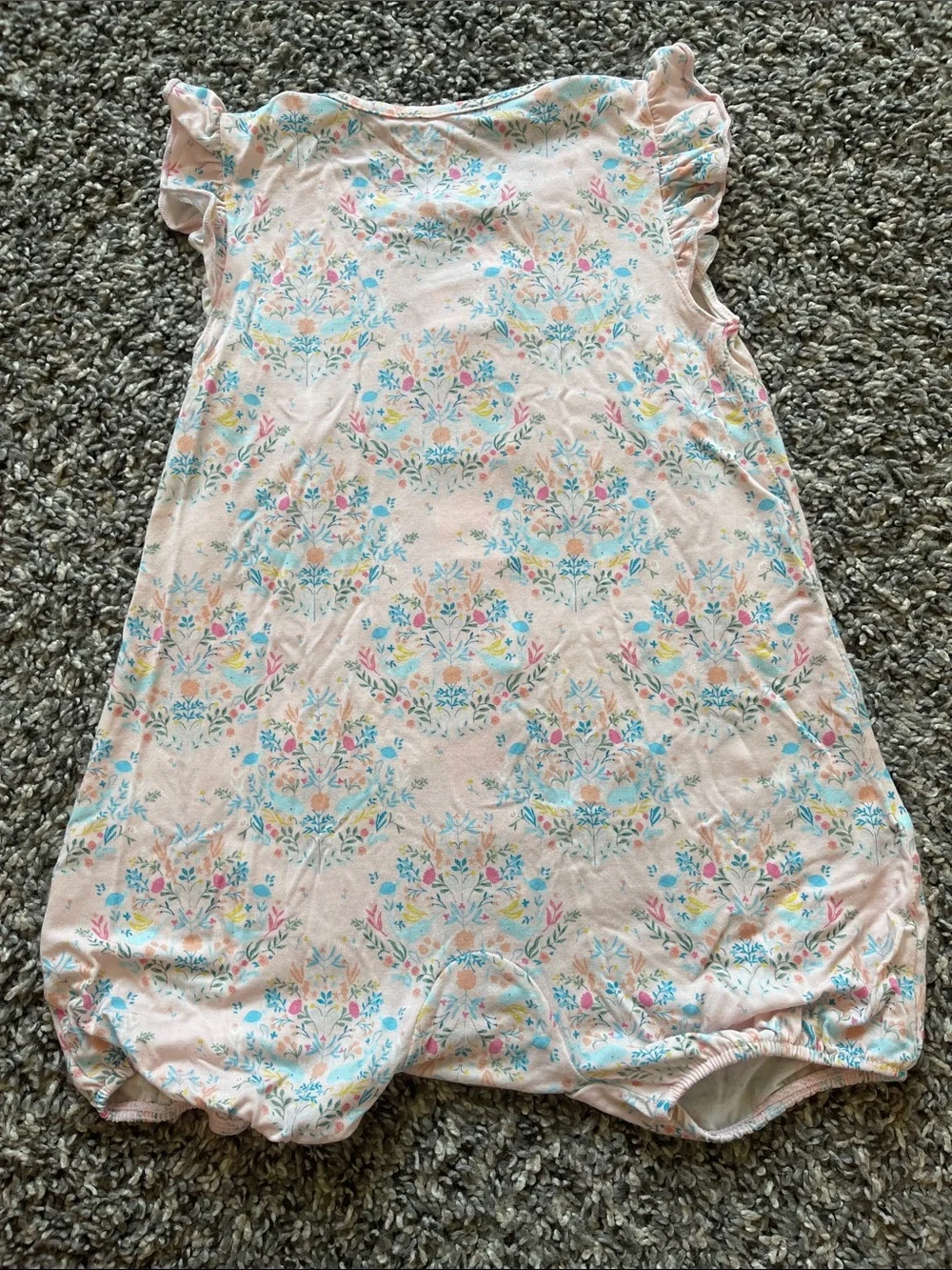 Magnetic Me Pink Floral Romper - Size 6-9 months